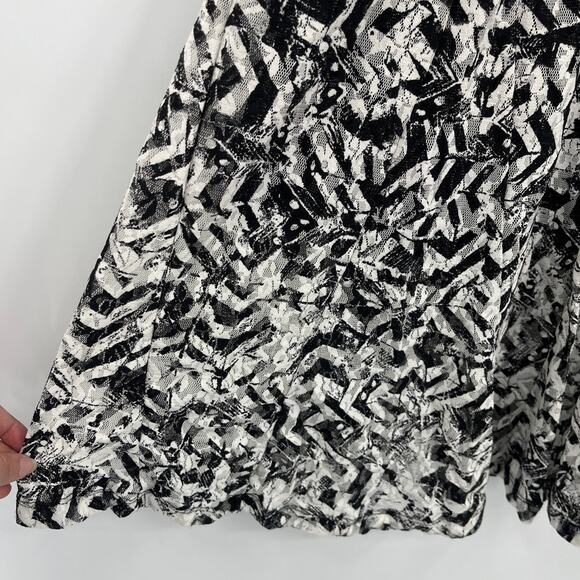 JM Collection Mesh Maxi Skirt Sz L Y2K Artsy Academia Festival Abstract Retro - Picture 4 of 10